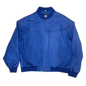 Vintage Harrington Jacket Navy Blue Aberdeen Bomber Mens XL Full Zip